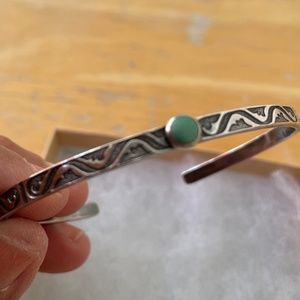 Sterling silver and turquoise bracelet